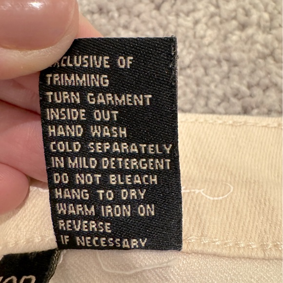 DG2 Diane Gilman Blue Jeans Embroidered Patchwork 10P, High-Rise Crop HSN - Picture 7 of 8